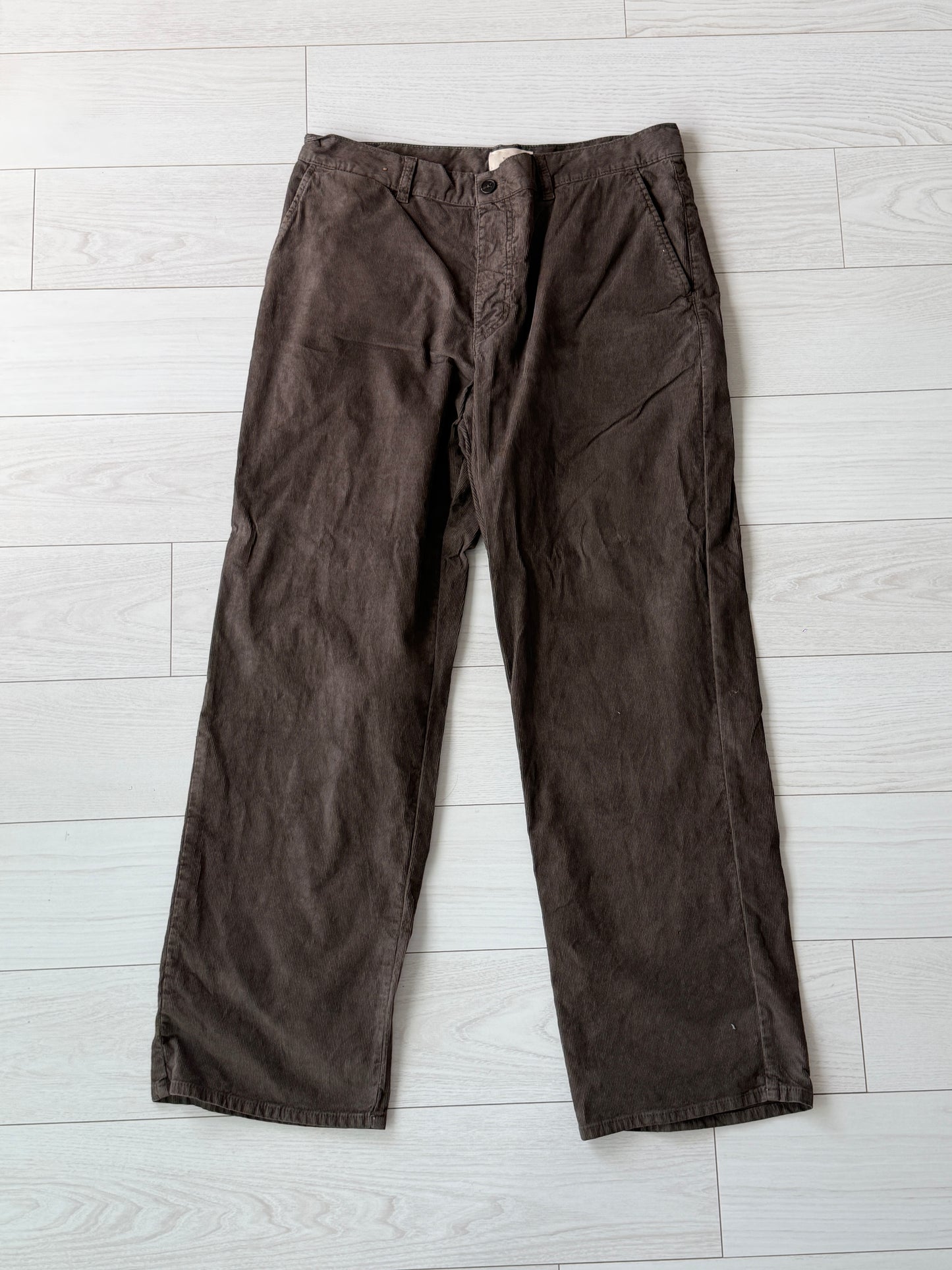The Row Men's Rosco Brown Corduroy Pants