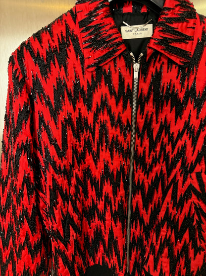 Saint Laurent Aw16 zac zag Lighting Jacket