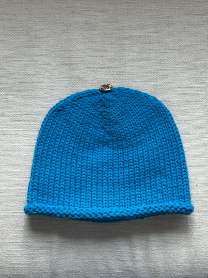 Chrome Hearts Rare Purple Cross Patch Blue Beanie