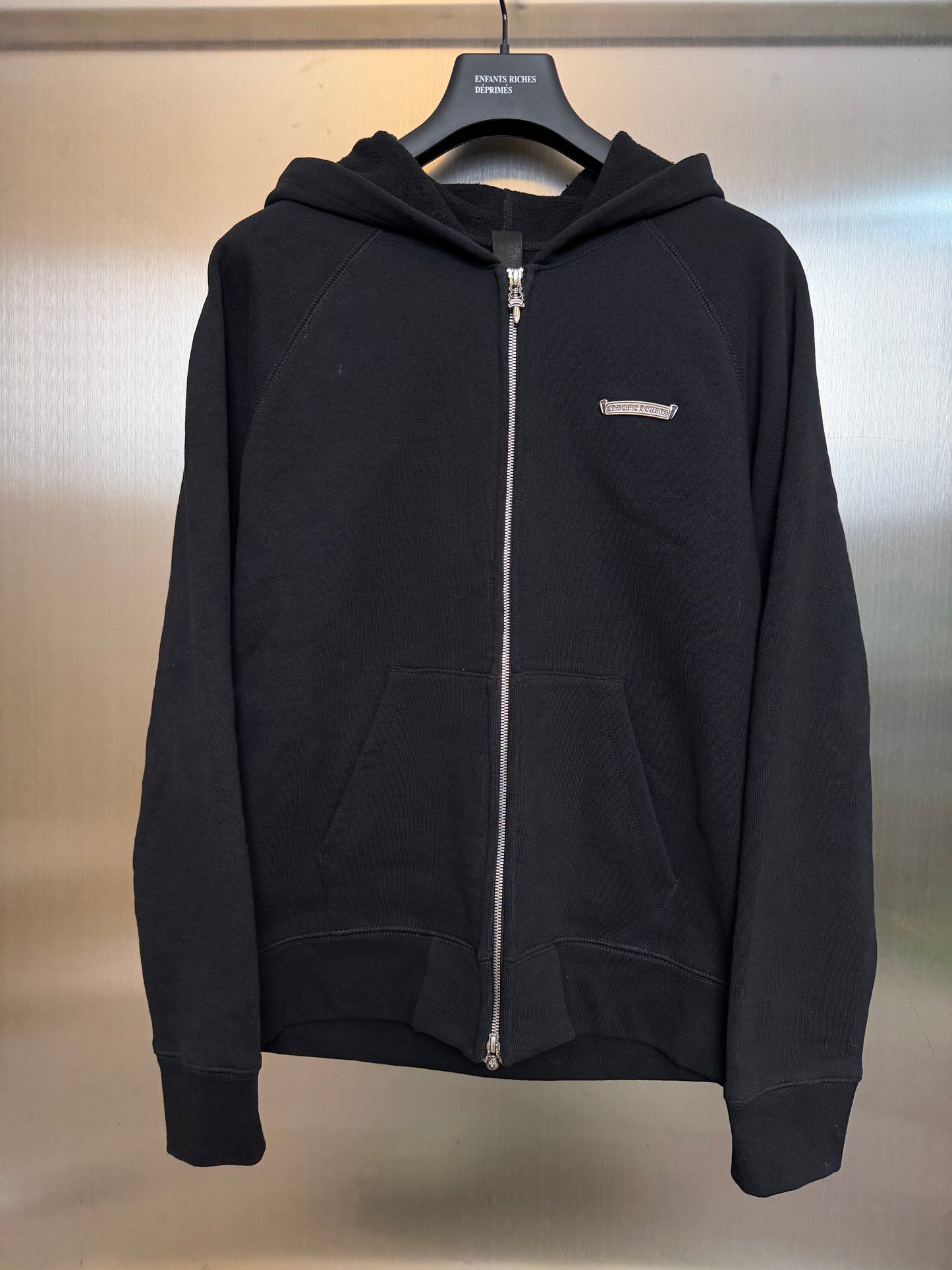Chrome Hearts Hollywood triple cross embroidery zip hoodie
