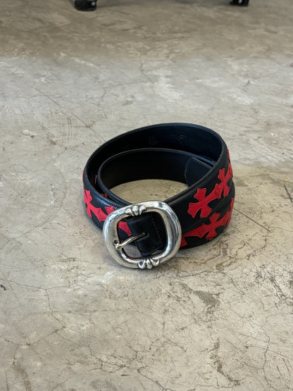 Chrome hearts red patches gunslinger belt