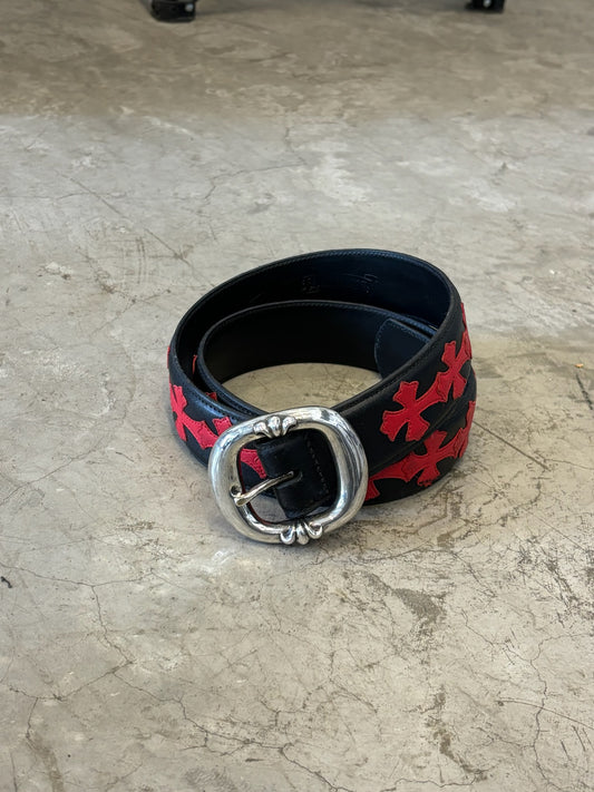 Chrome hearts red patches gunslinger belt