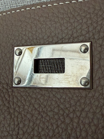 Hermes Kelly Shoulder Etoupe Togo Leather HW