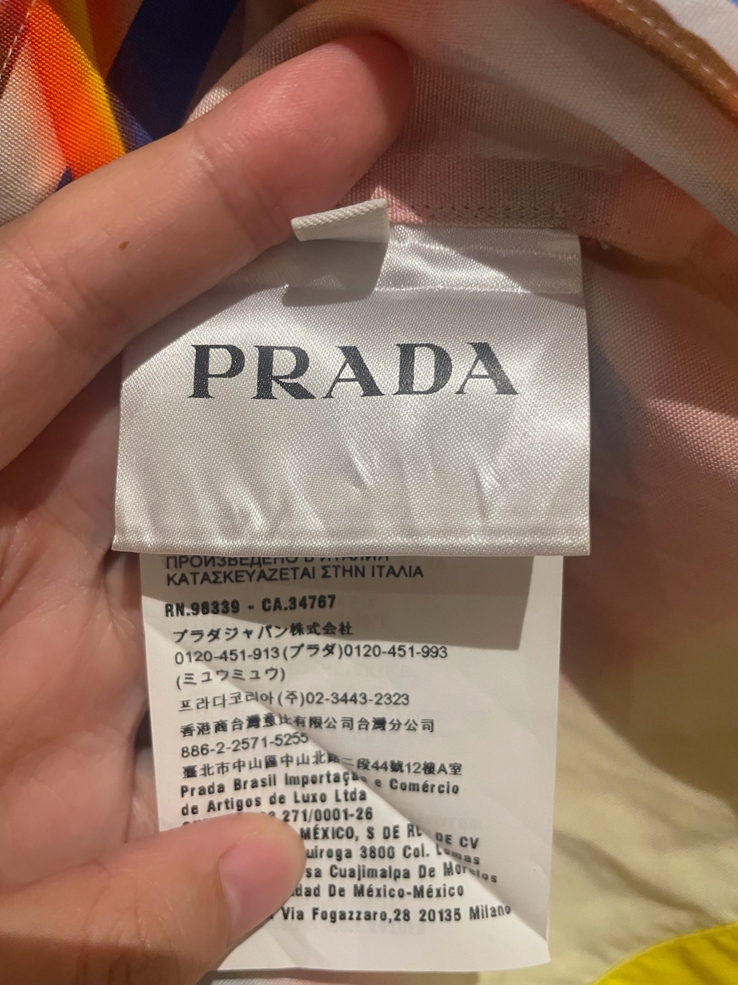 Prada FW18 double match bowling shirt