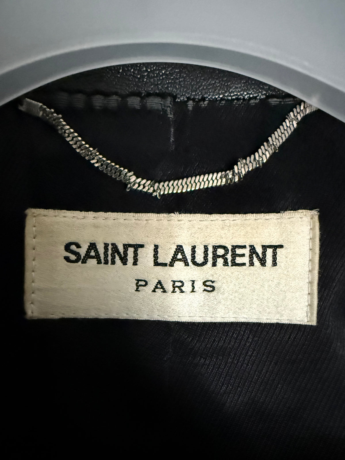 Saint Laurent Paris SS14 multi zip moto leather jacket