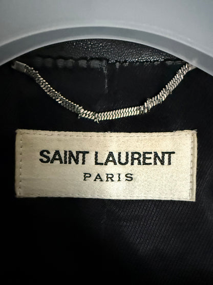 Saint Laurent Paris SS14 multi zip moto leather jacket