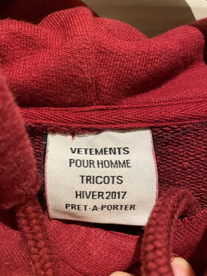 Vetements fw17 may the bridges burn hoodie