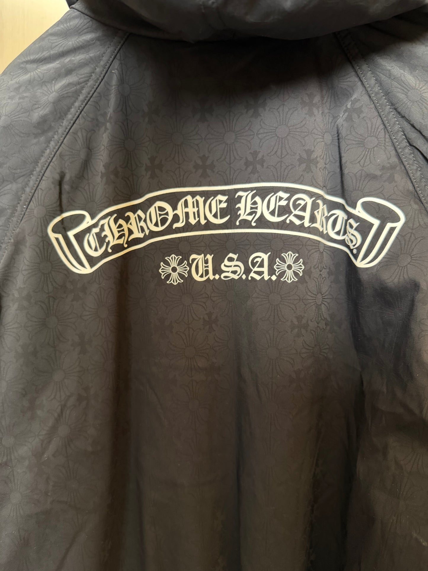 Chrome Hearts G.E.O monogram reversible bomber jacket