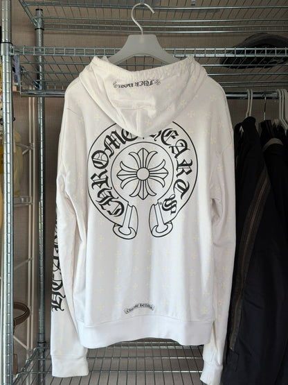 Chrome Hearts Monogram fuck u white hoodie