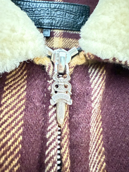 Chrome Hearts Shearling Collar Jacket