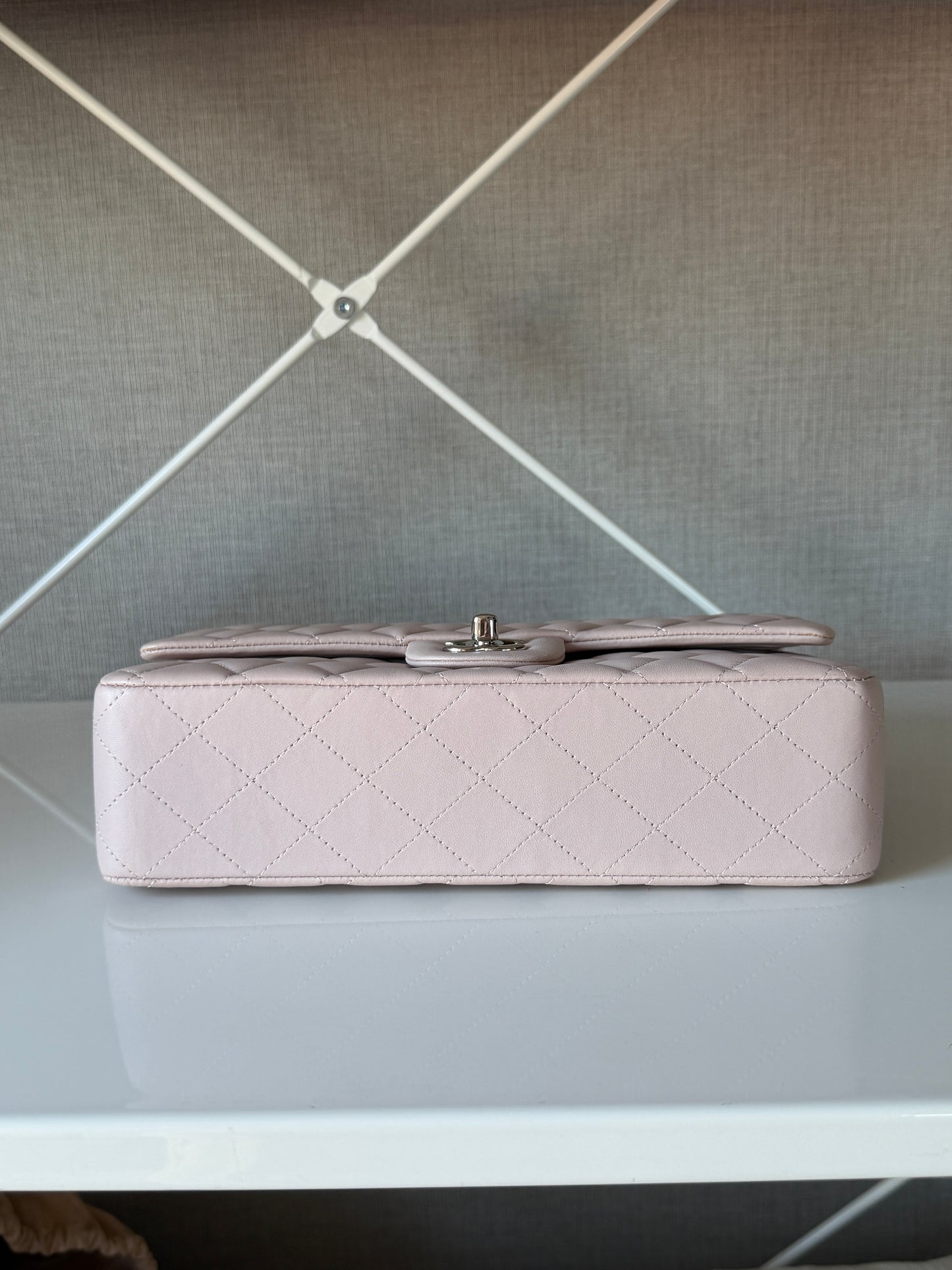 Chanel 2014S Light Pink Lambskin Medium Classic Flap