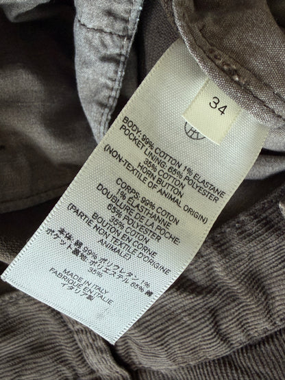 The Row Men's Rosco Brown Corduroy Pants