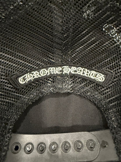 Chrome Hearts Pony Hair Triple Cross Patches Hat