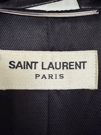 Saint Laurent SS14 Damier Checker moto Leather jacket