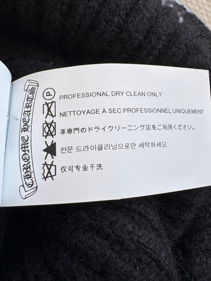 Chrome Hearts Black Big Daddy Cashmere Beanie