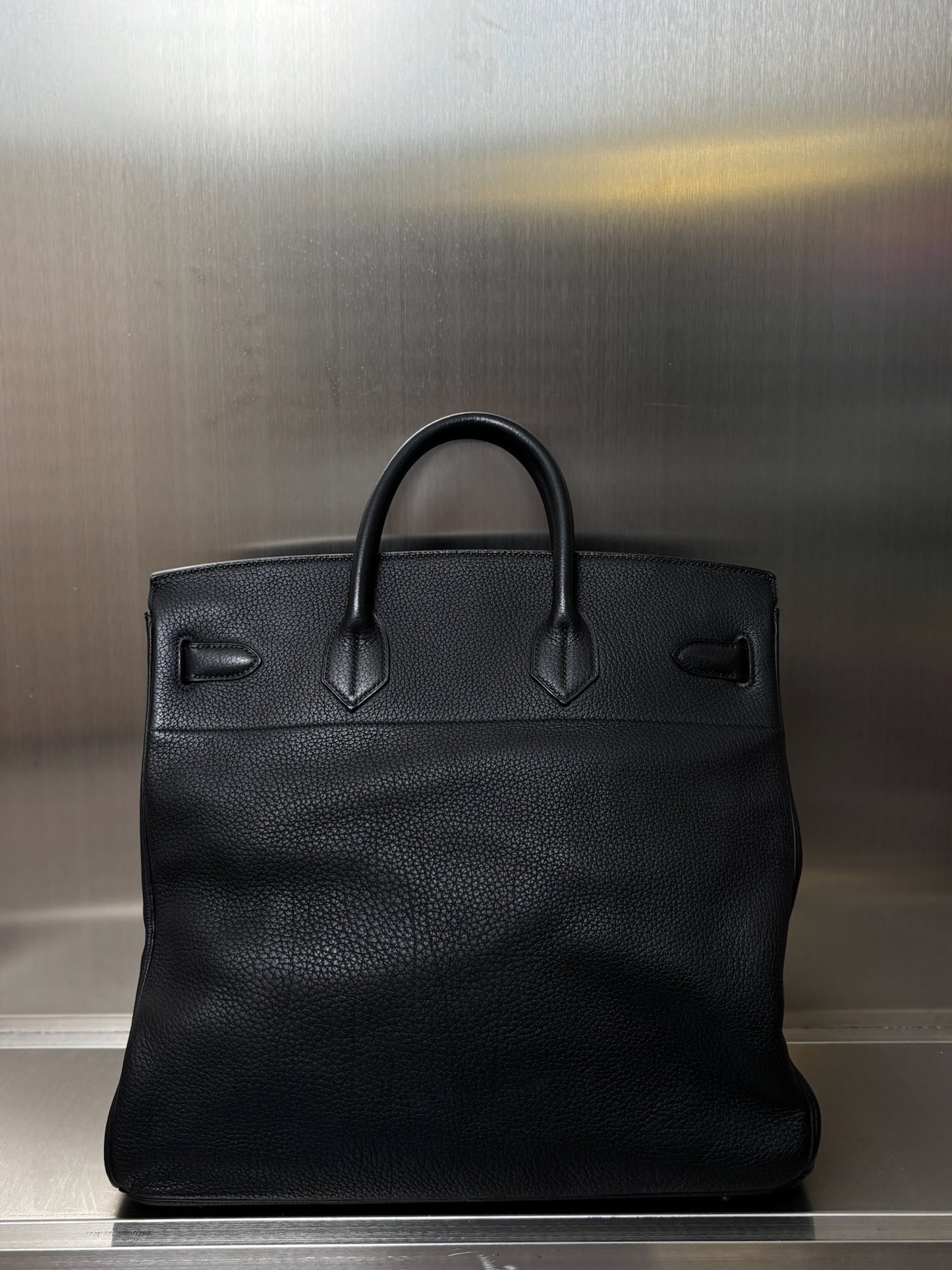 Hermes HAC 40 Noir Togo Leather Palladium SHW