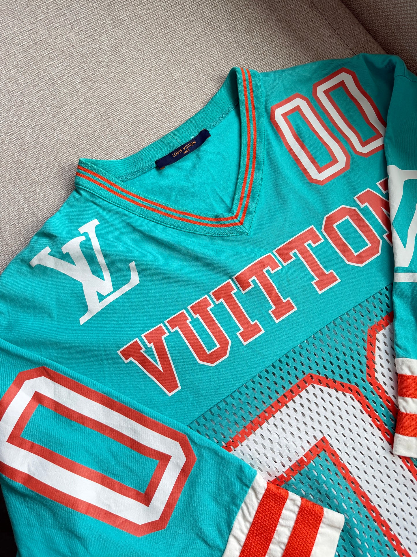 Louis Vuitton SS22 Hockey Jersey Tee Shirt