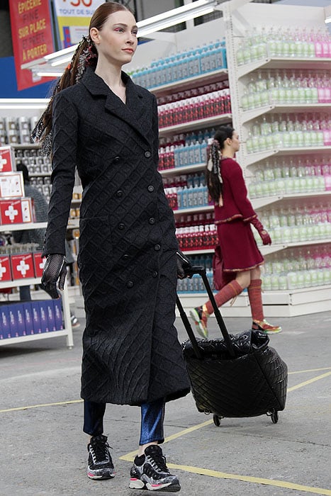 Chanel 2014AW Supermarket Collection Trolley Quilted Patent Backpack