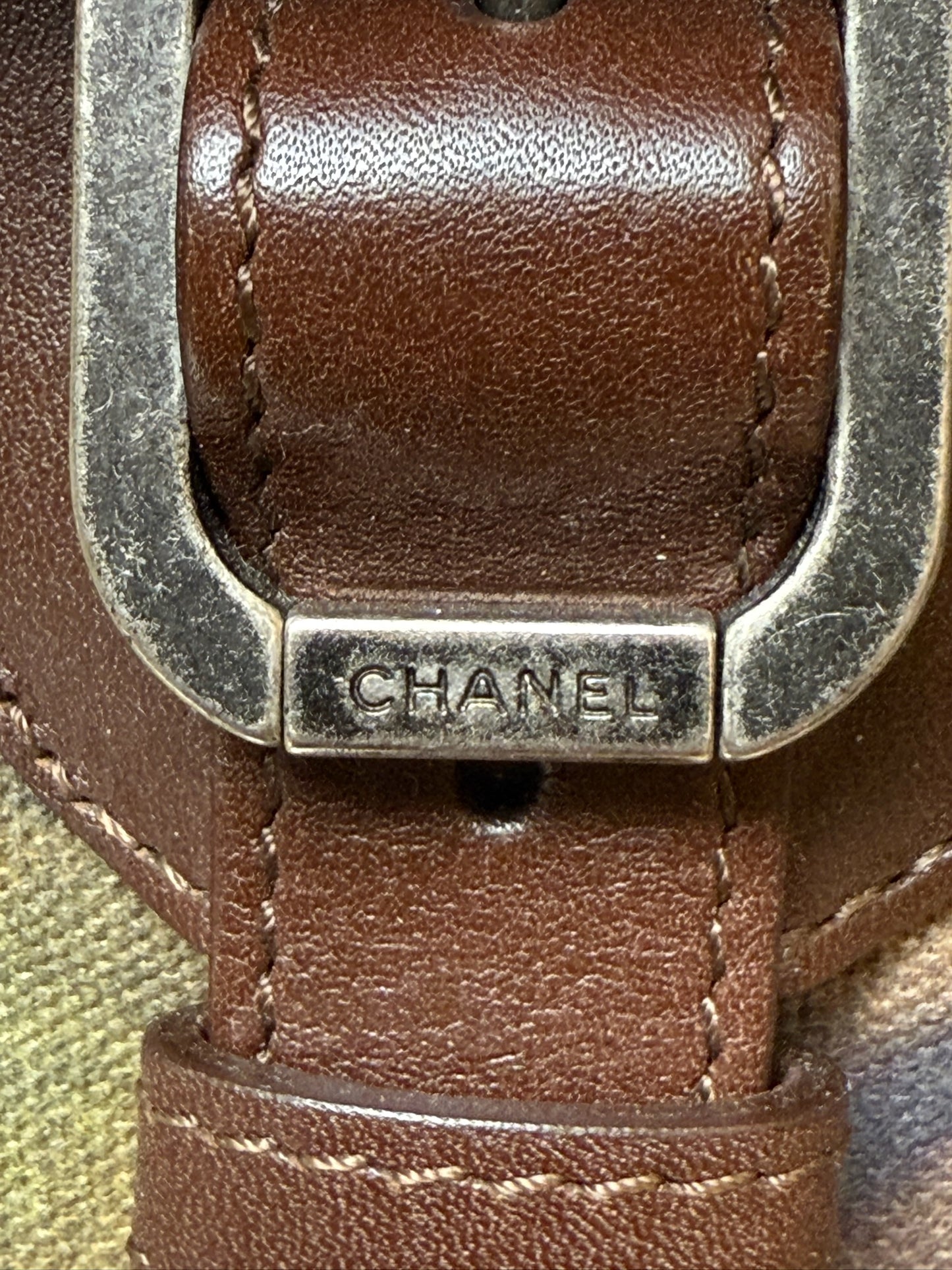 Chanel 15S on the pavements graffiti messenger bag