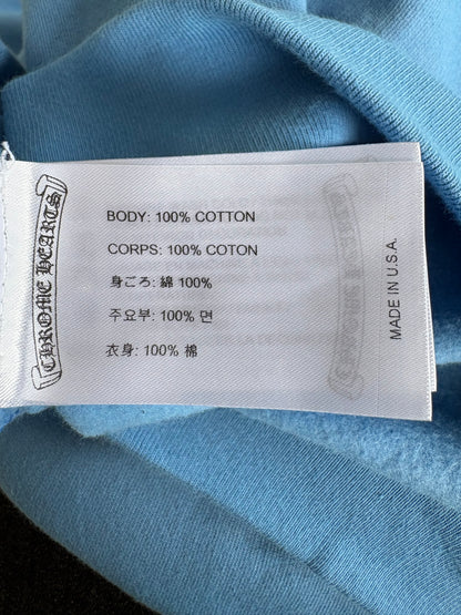 Chrome Hearts Drake collaboration “ Girls Love Chrome” babyblue hoodie