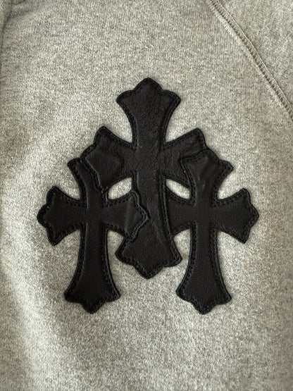 Chrome Hearts cross patches paperjam zip hoodie