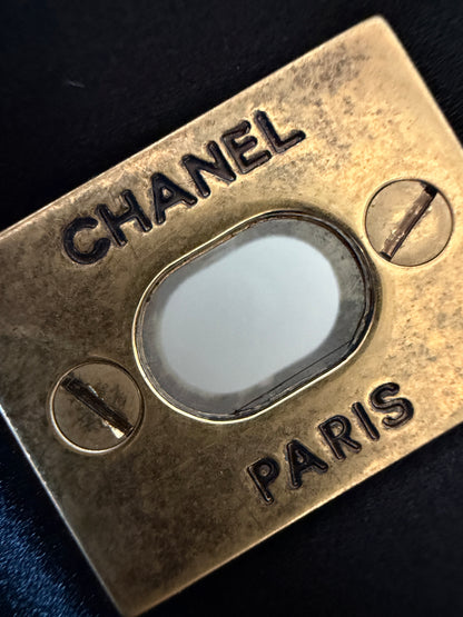 Chanel Rare 2010 Shanghai Paris Green Sequin Medium Classic Flap Bag