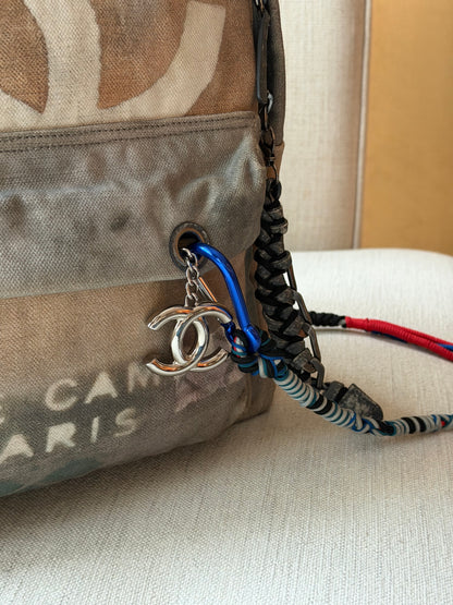Chanel RARE Large Gray Graffiti Backpack