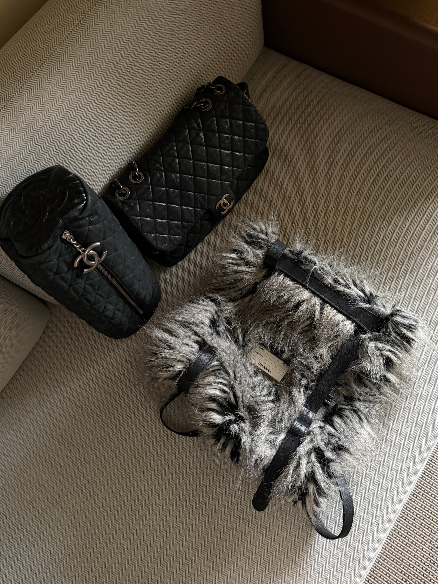 Chanel RARE 2010 AW Icebergs RTW Fantasy Furs Backpack