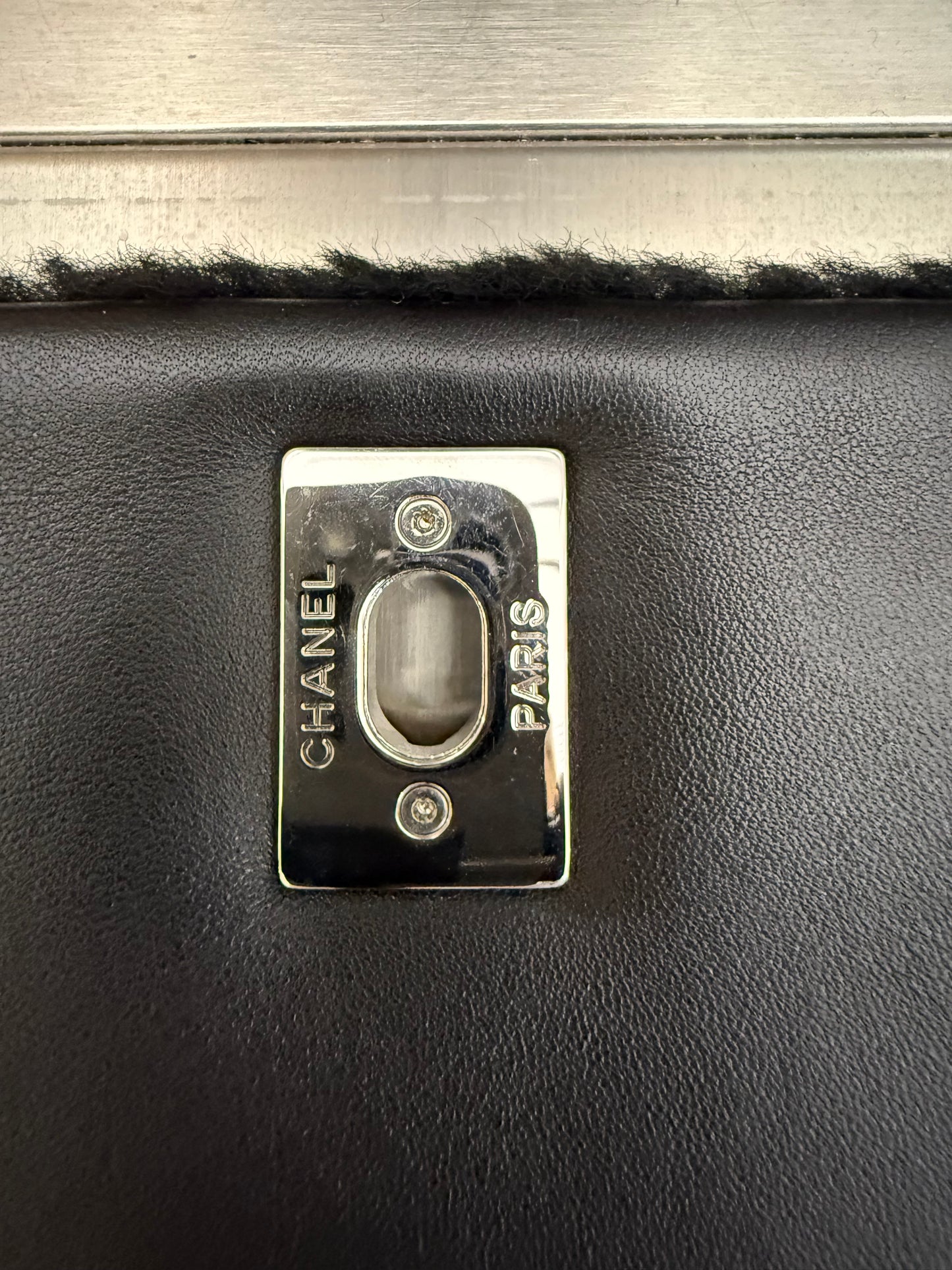 Chanel 14K Supermarket Shearling Classic Flap Jumbo No.5 Comic Bag