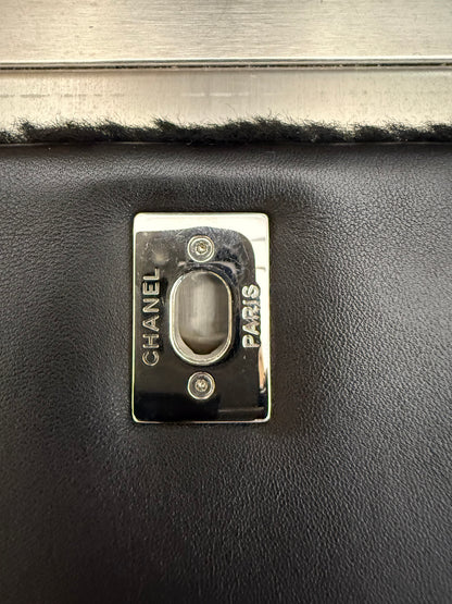 Chanel 14K Supermarket Shearling Classic Flap Jumbo No.5 Comic Bag