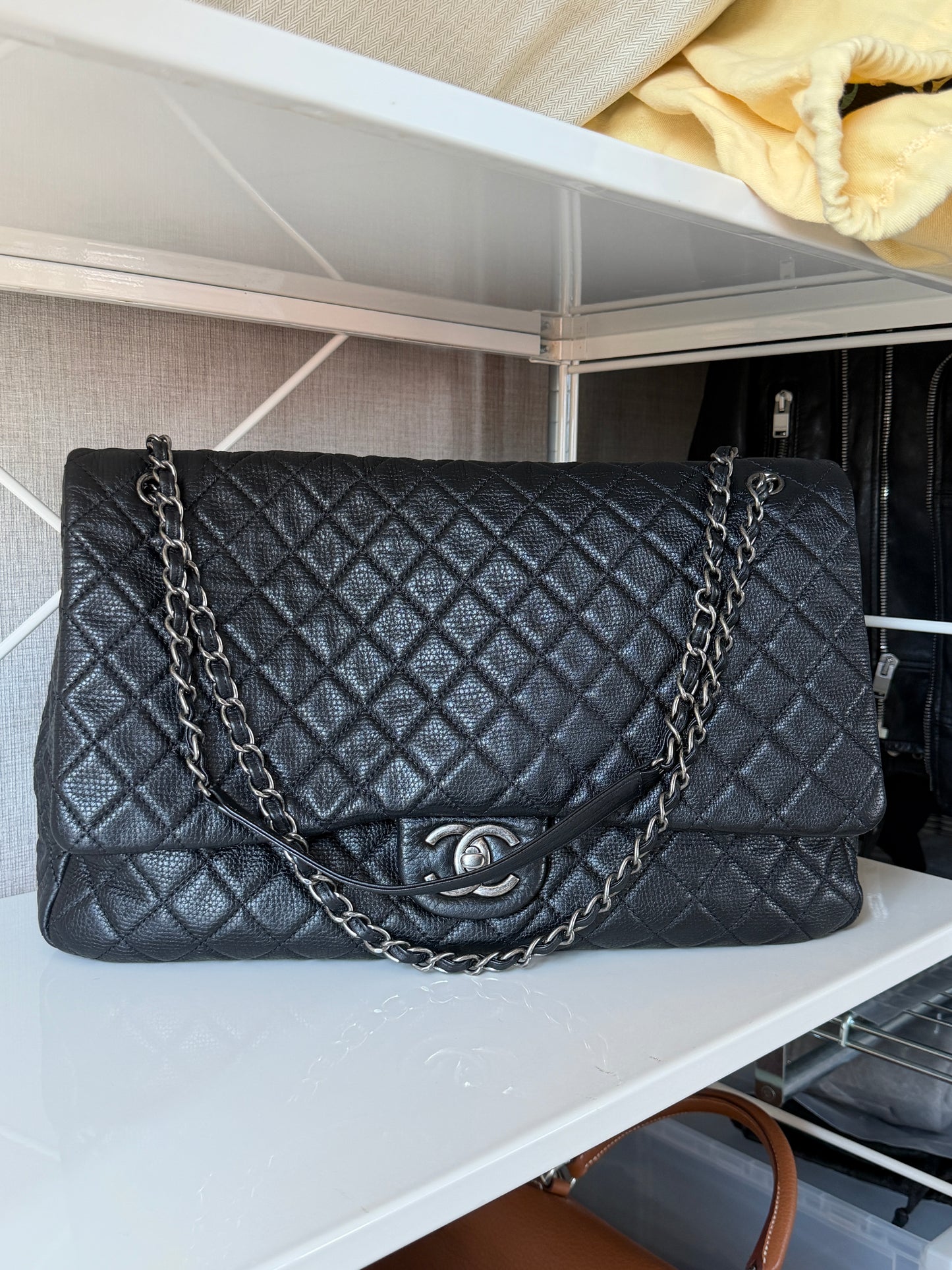 Chanel Quilted Grained Calfskin Airlines XXL Bag