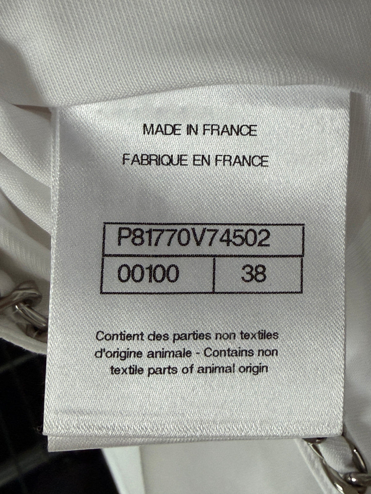 Chanel 26SS Charvet White Tuxedo Long Sleeves Shirt