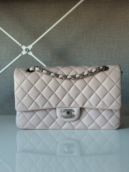 Chanel 2014S Light Pink Lambskin Medium Classic Flap
