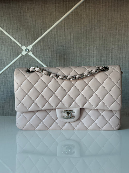 Chanel 2014S Light Pink Lambskin Medium Classic Flap