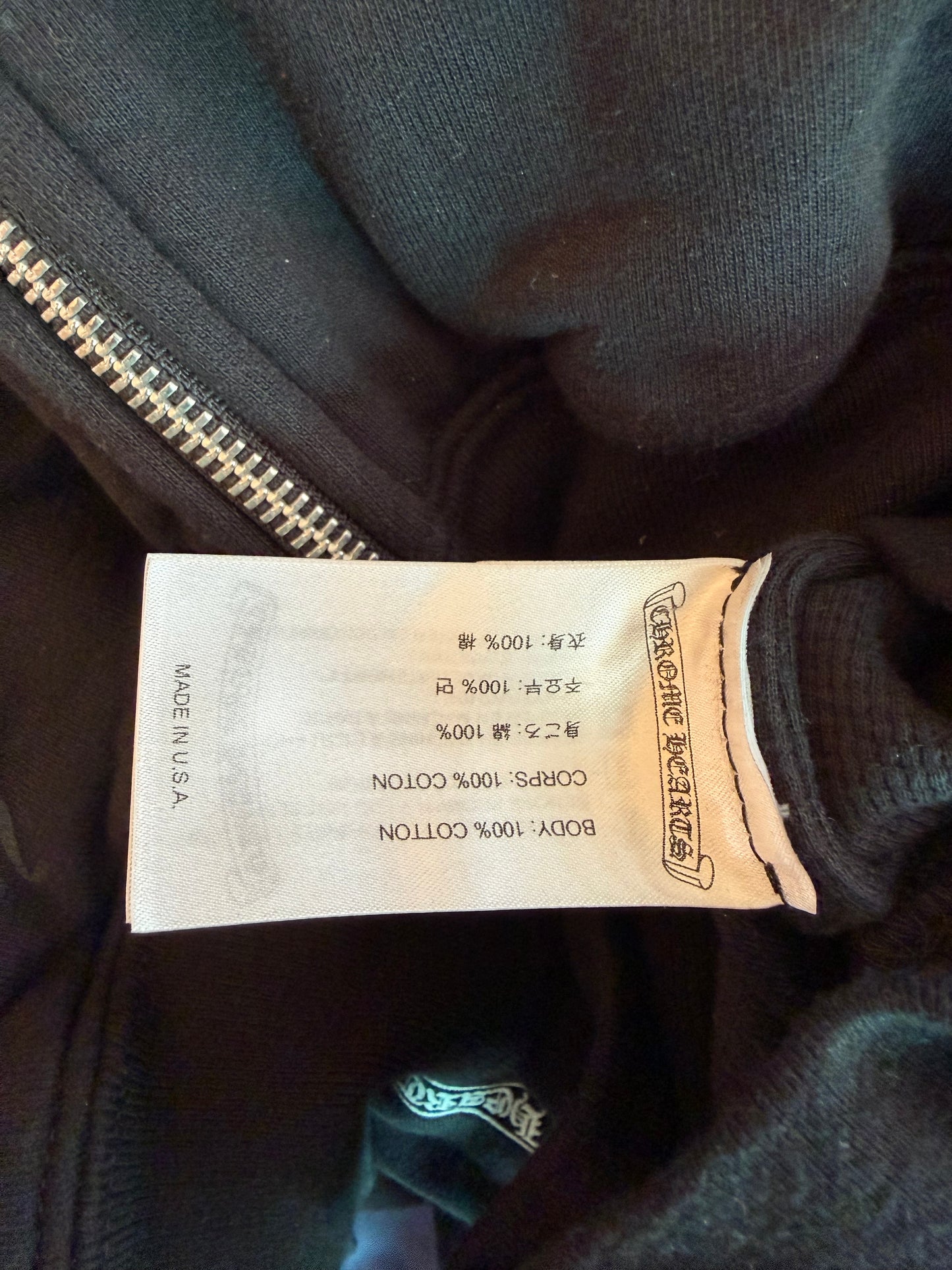 Chrome Hearts FUXK YOU Horseshoe Zip Up Hoodie