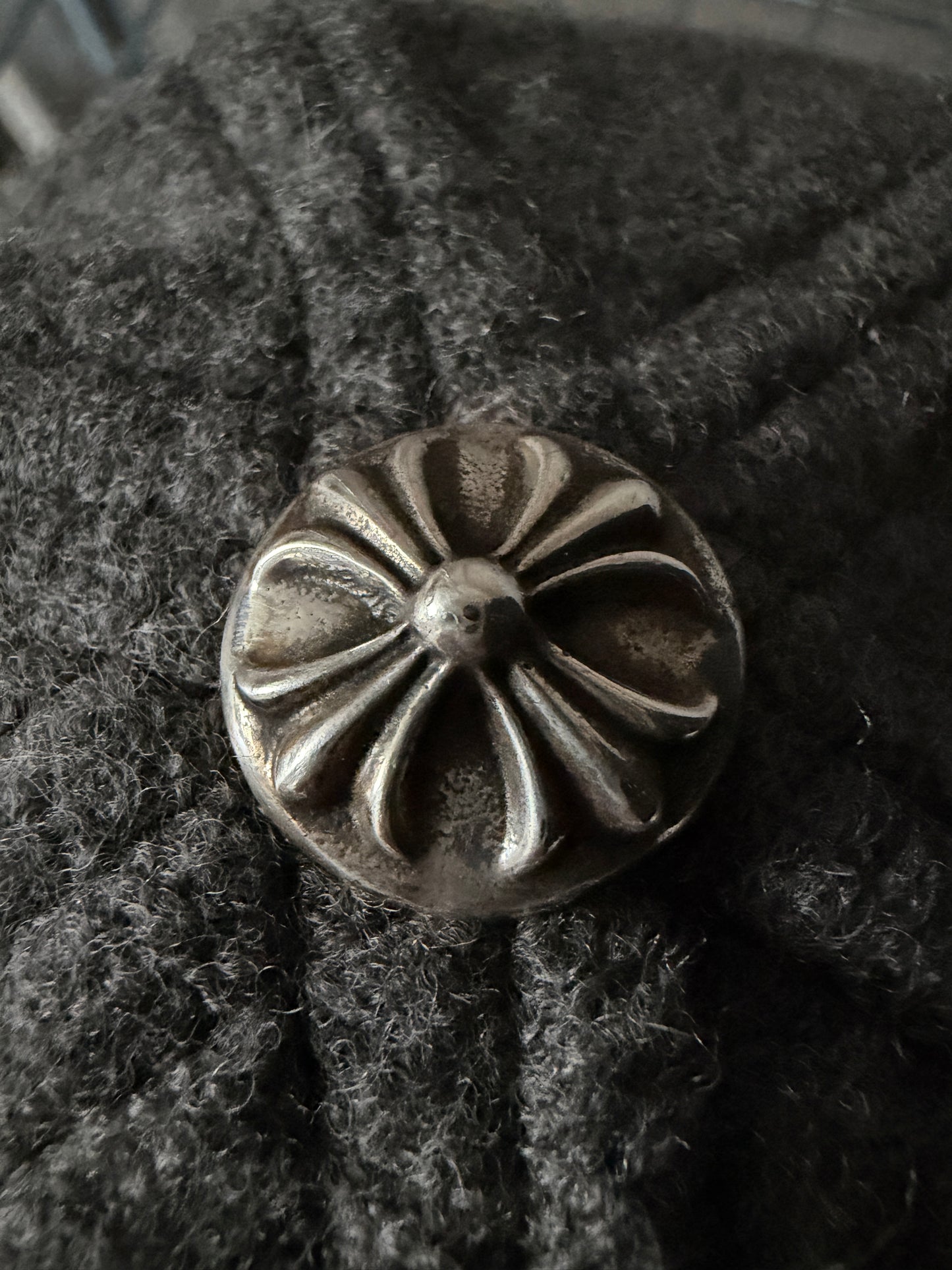 Chrome Hearts wool cemetery cross patches hat