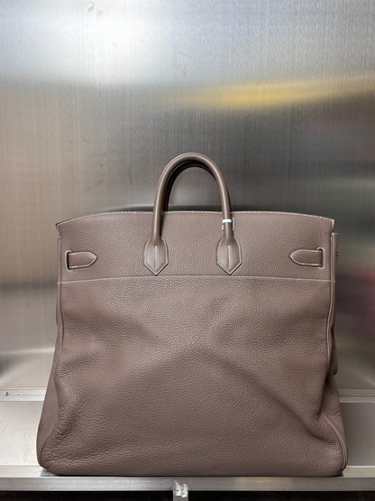 Hermes HAC 50 Etoupe Togo Leather Palladium SHW