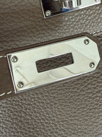 Hermes Kelly Shoulder Etoupe Togo Leather HW