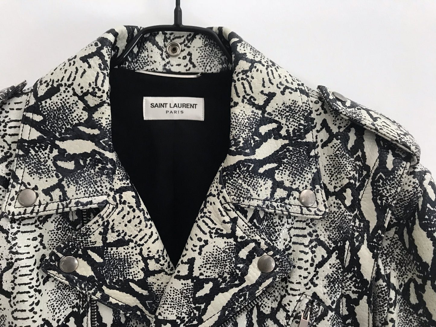 Saint Laurent FW15 sample python leather jacket