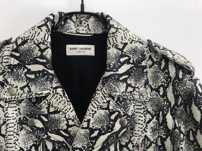 Saint Laurent FW15 sample python leather jacket