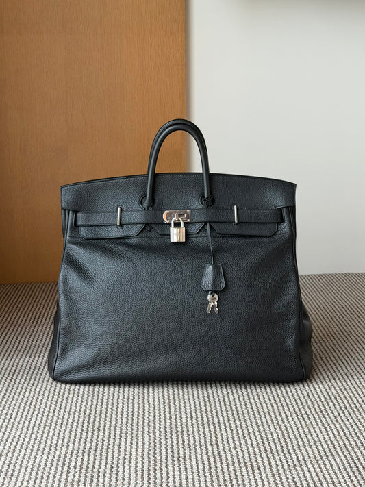 Hermes HAC 50 Black Travel Bag