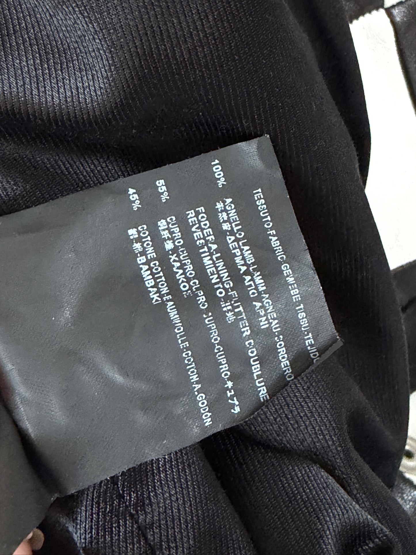 Saint Laurent SS14 Damier Checker moto Leather jacket
