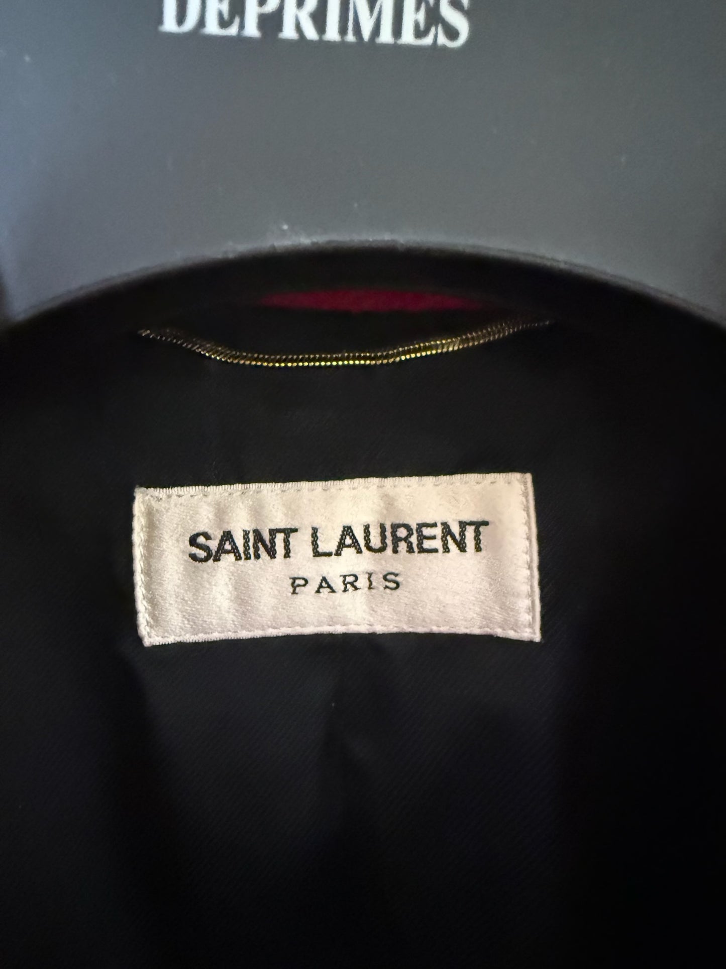 Saint Laurent SS14 leopard varsity teddy jacket