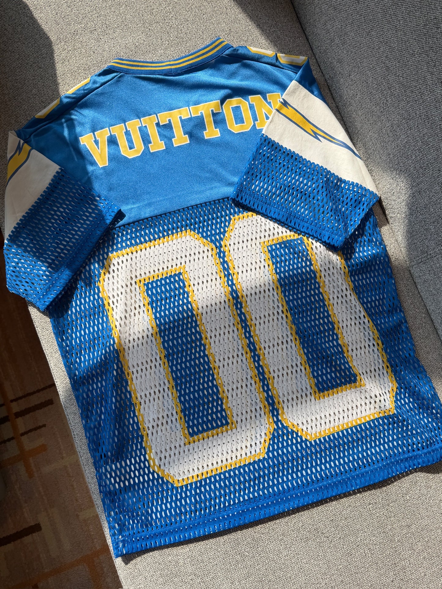 Louis Vuitton Spring Summer 2022 Hockey Jerseys Blue Shirt