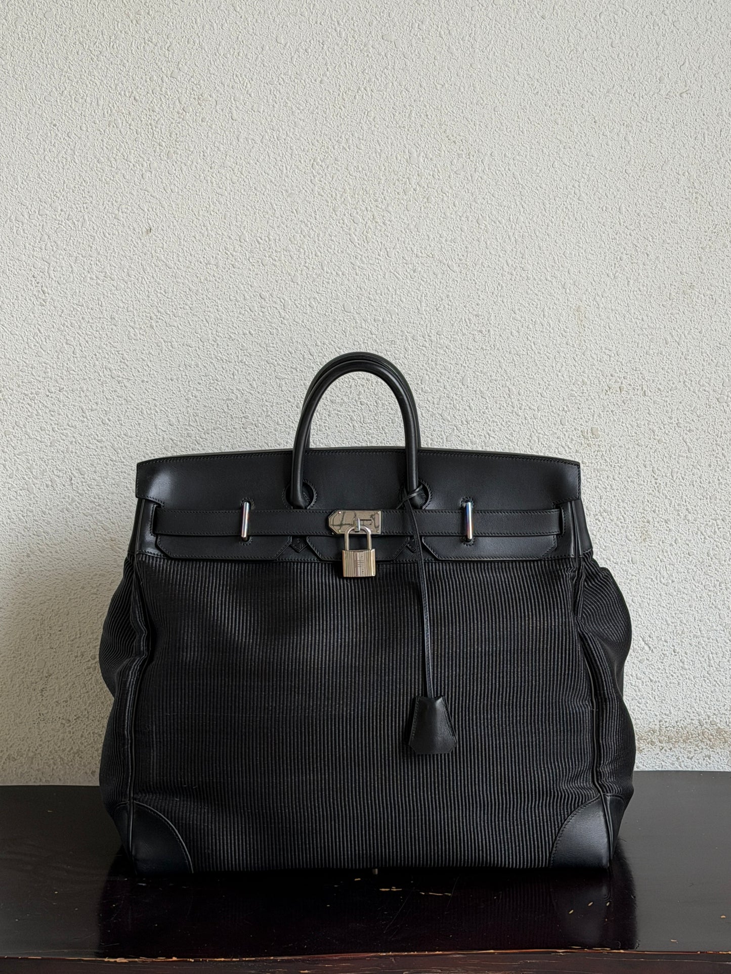 Hermes HAC 50 Crinoline Barenia Black Palladium