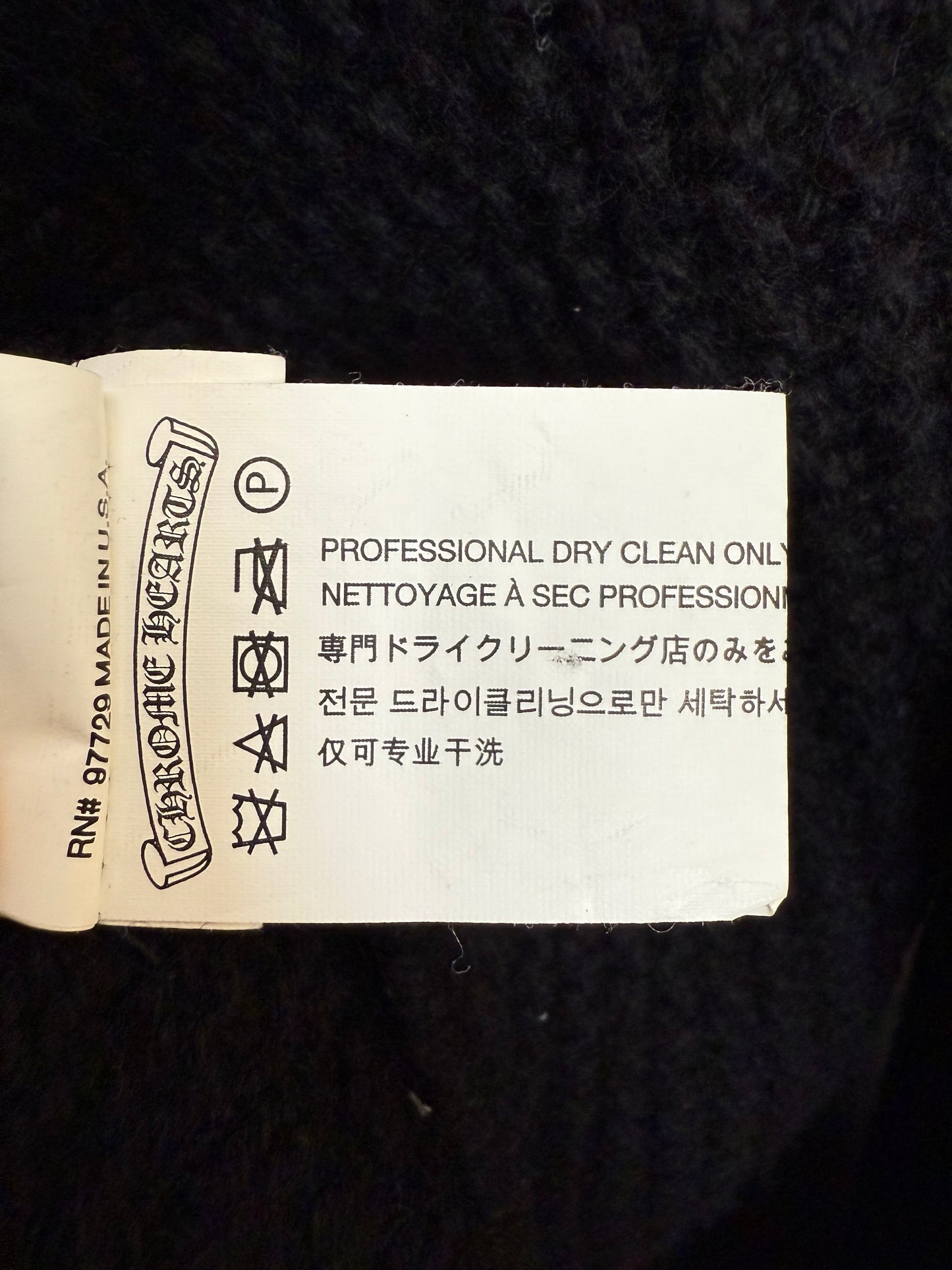 Chrome Hearts Cashmere Cape Coat