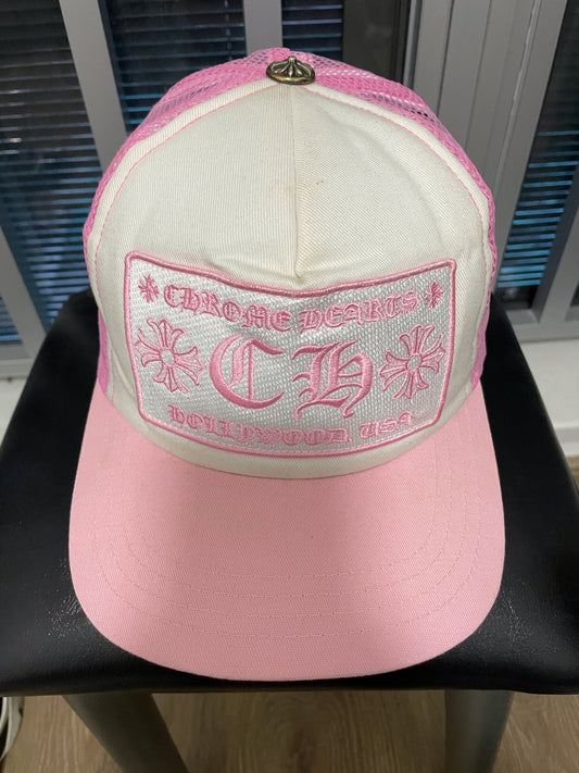 Chrome Hearts CH logo Trucker hat