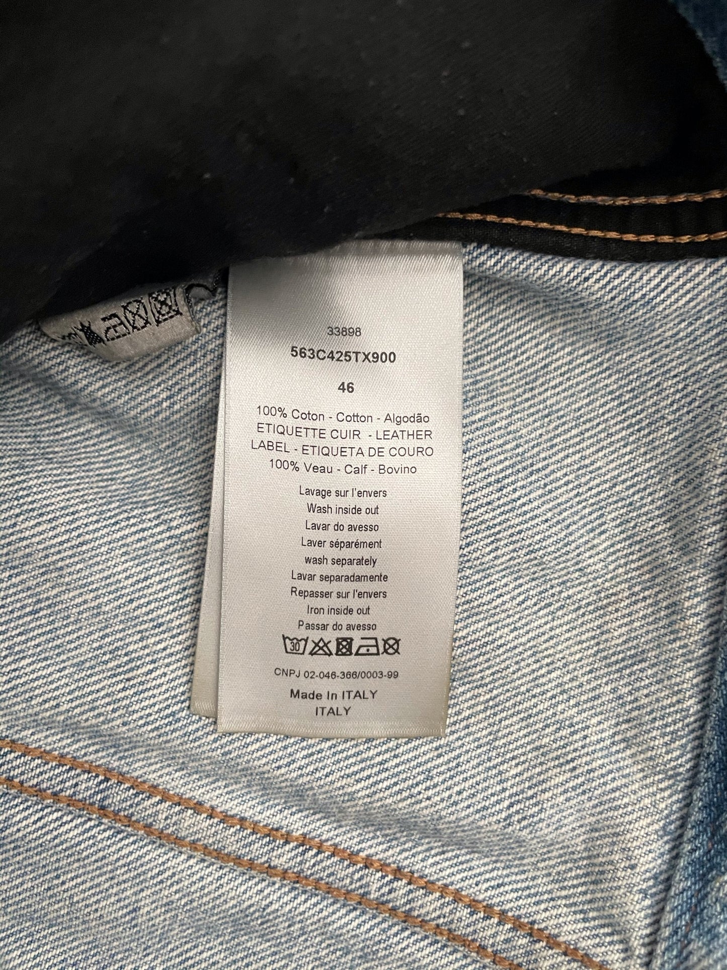 Dior X Kris Van Assche SS15 Scribble Denim Jacket