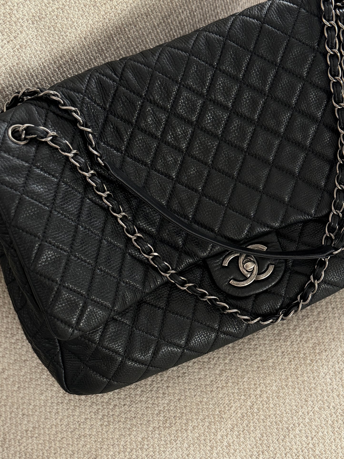 Chanel Quilted Grained Calfskin Airlines XXL Bag