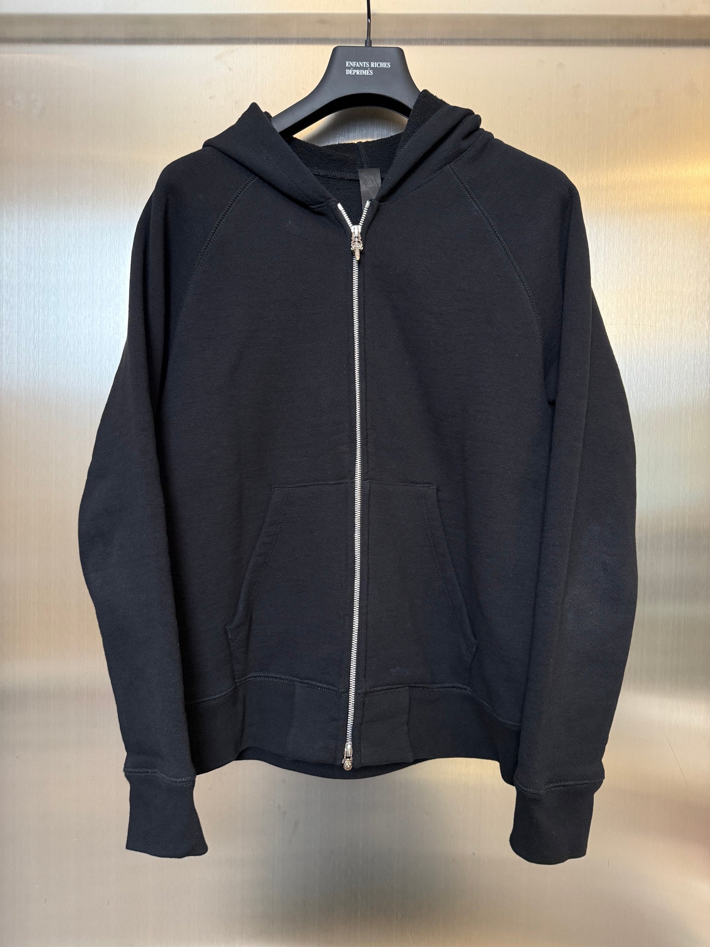 Chrome Hearts Hollywood triple cross embroidery hoodie zip up